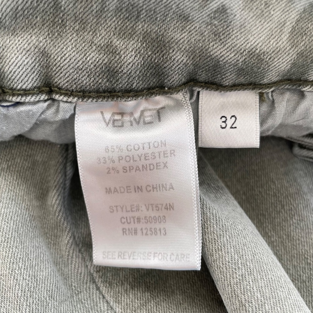 VERVET Women’s Size 32 Distressed Frayed Hem 5 Pocket Ankle Skinny Jeans - Picture 8 of 9